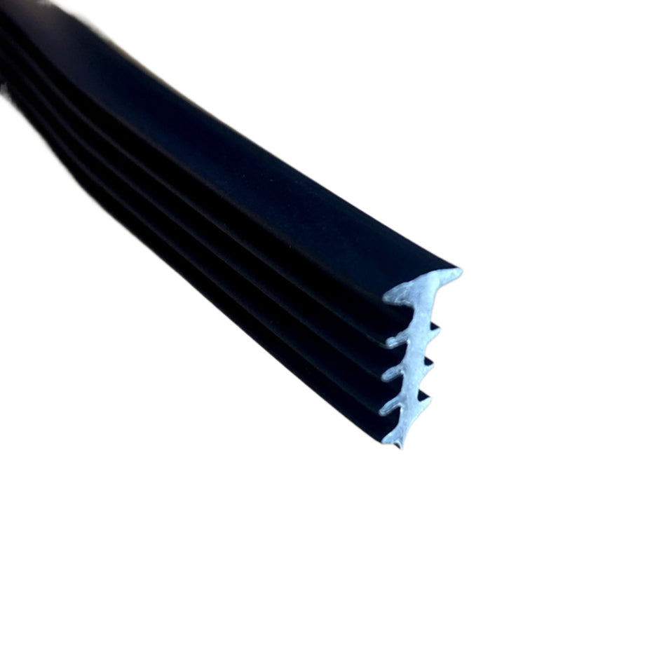 GLASS WEDGE SEAL Medium Feathered Rubber Wedge Seal PVC Medium 5