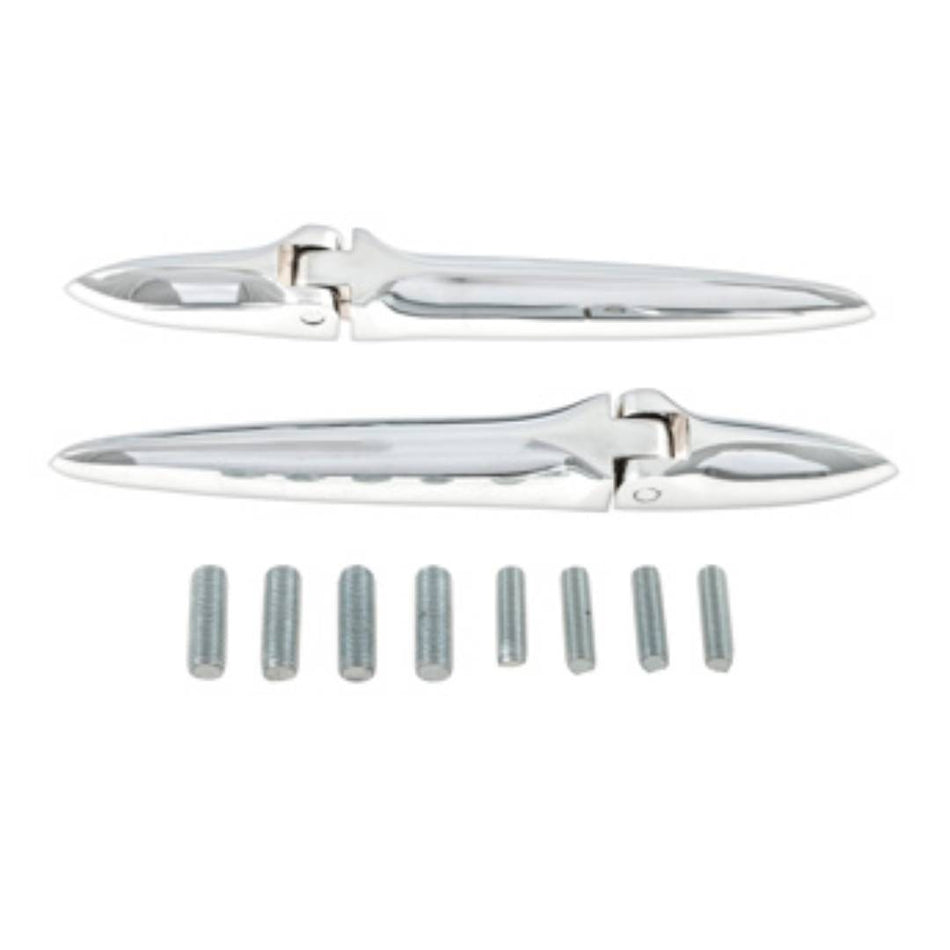 BONNET HINGE PAIR Triumph TR2 TR3 TR3A LH and RH Chrome