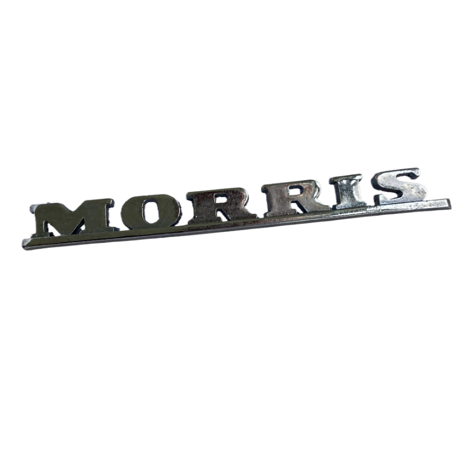 BADGE "MORRIS" Chrome pinned Boot badge NOS Morris 1100 1300 180
