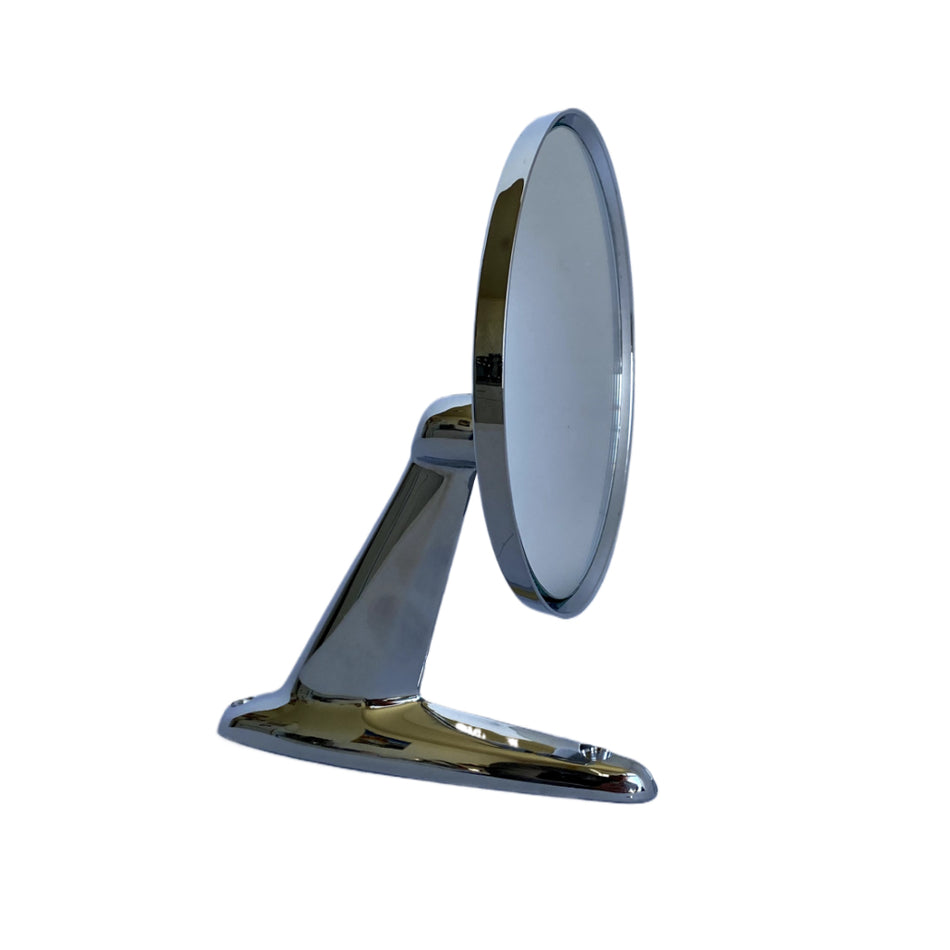MIRROR ROUND FENDER CHROME 4" Plastic with 2 screws