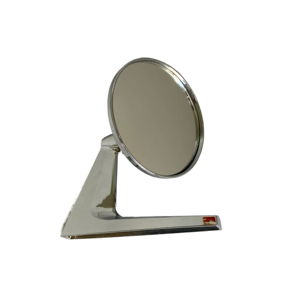 MIRROR ROUND FENDER 4.4" CHROME Plastic Long Base