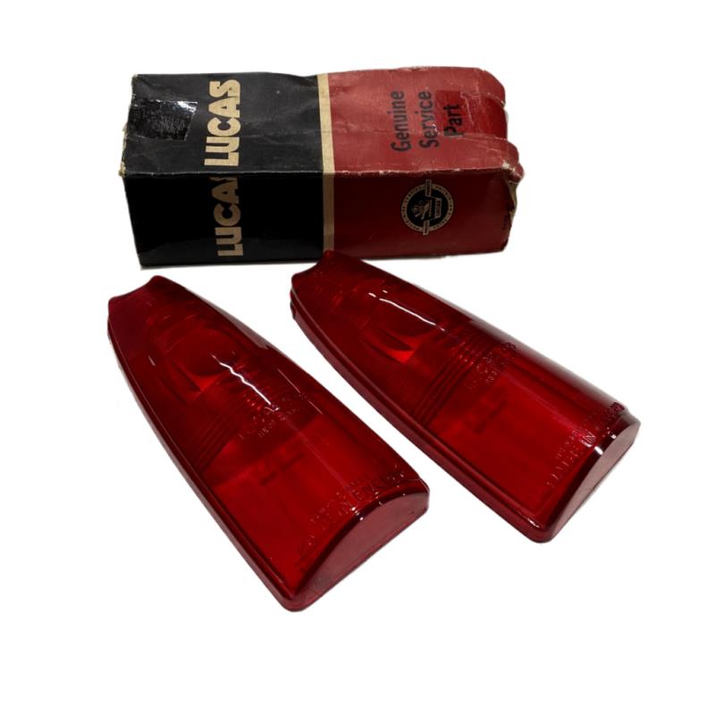 TAIL LIGHT LENS L548 Red Plastic Upper - Pair