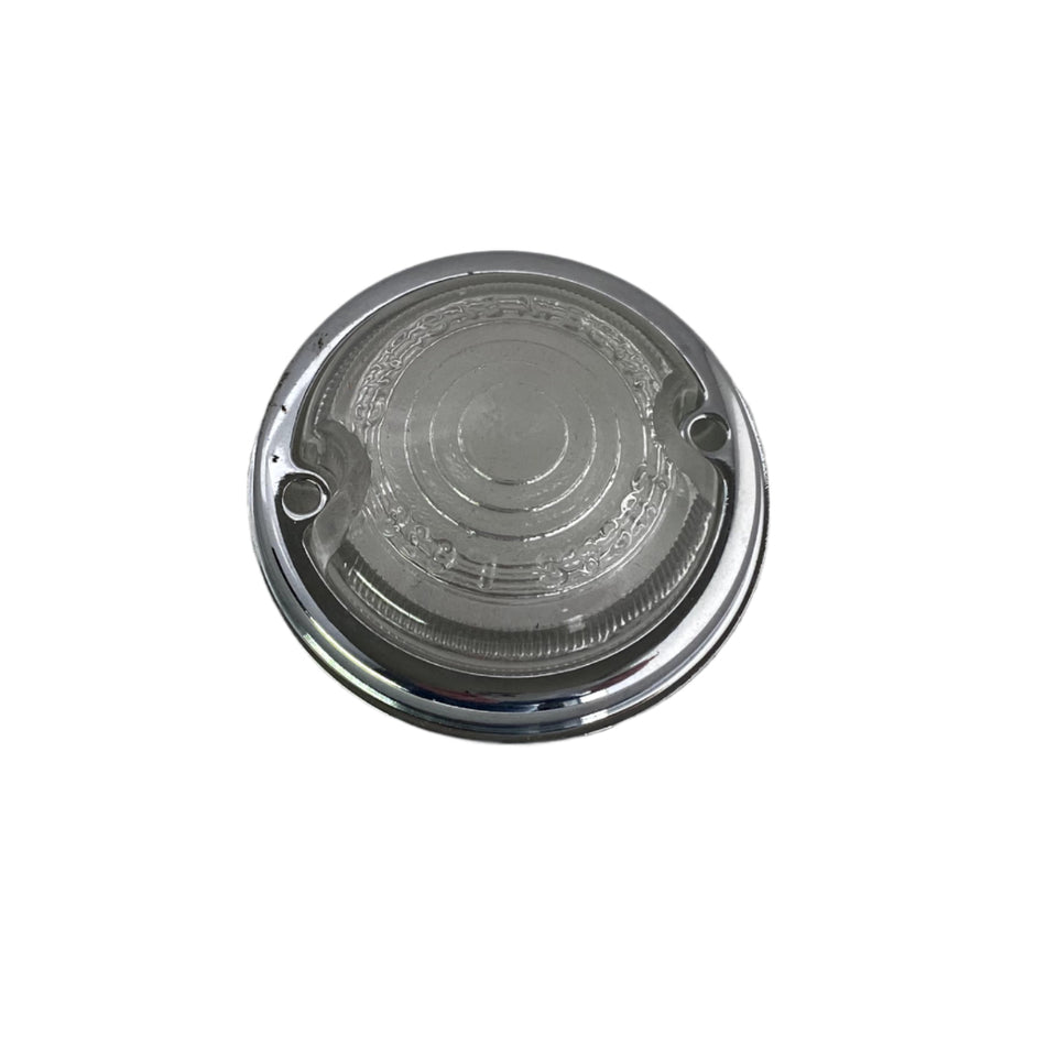 SIDE LIGHT LENS L638 with Chrome Rim Original Lucas