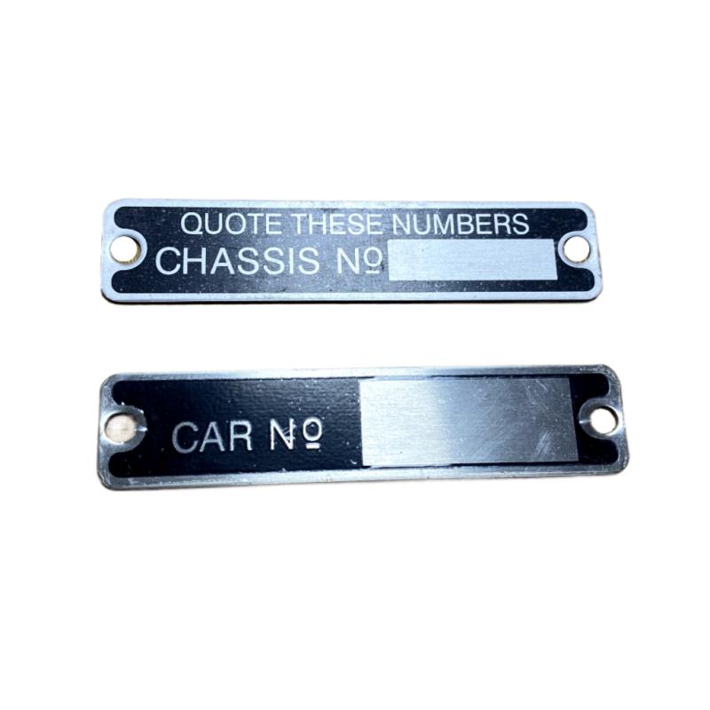 PLATES Chassis and Body (VIN) plates Pair