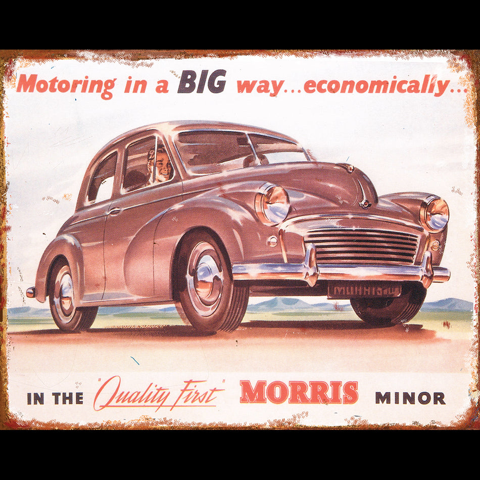 TIN SIGN Morris Minor