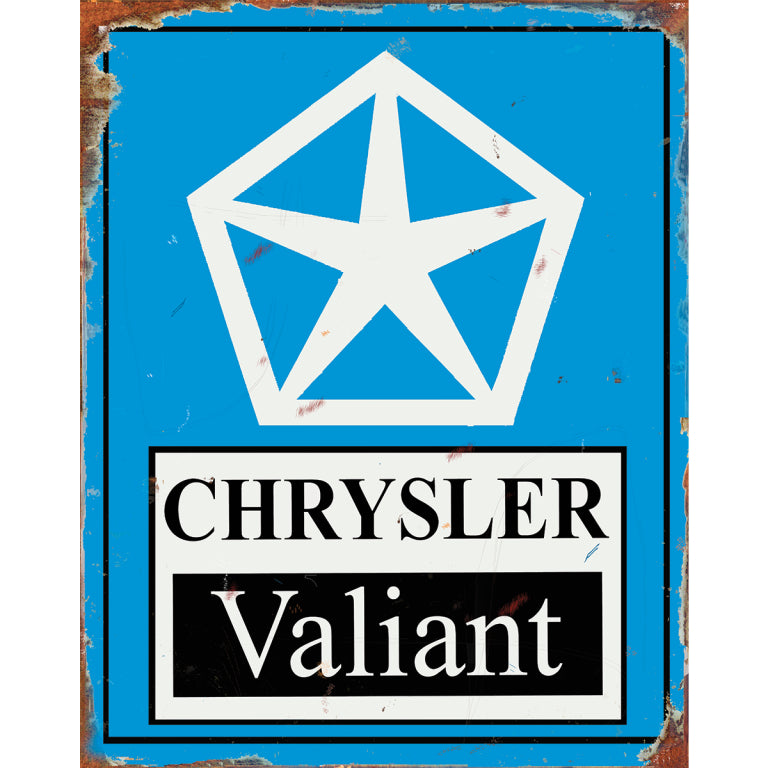 TIN SIGN Chrysler Valiant