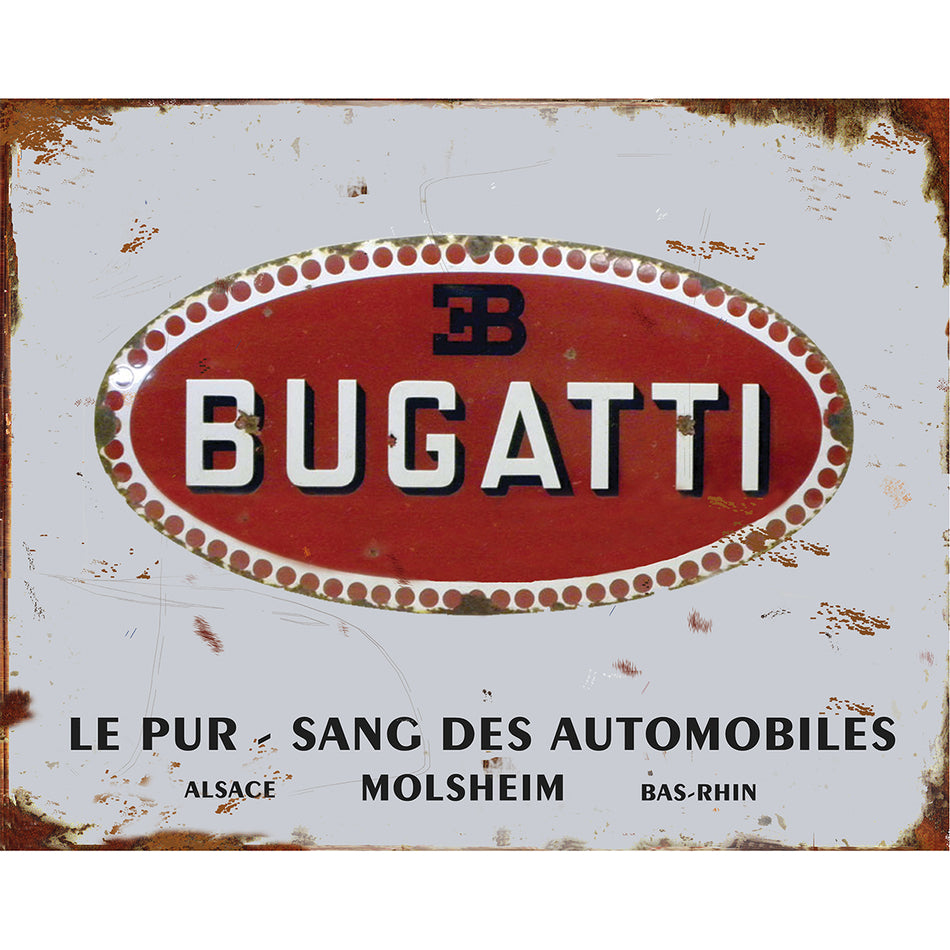 TIN SIGN Bugatti Logo