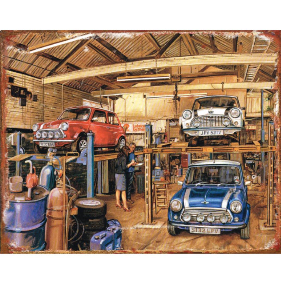 TIN SIGN Mini Garage