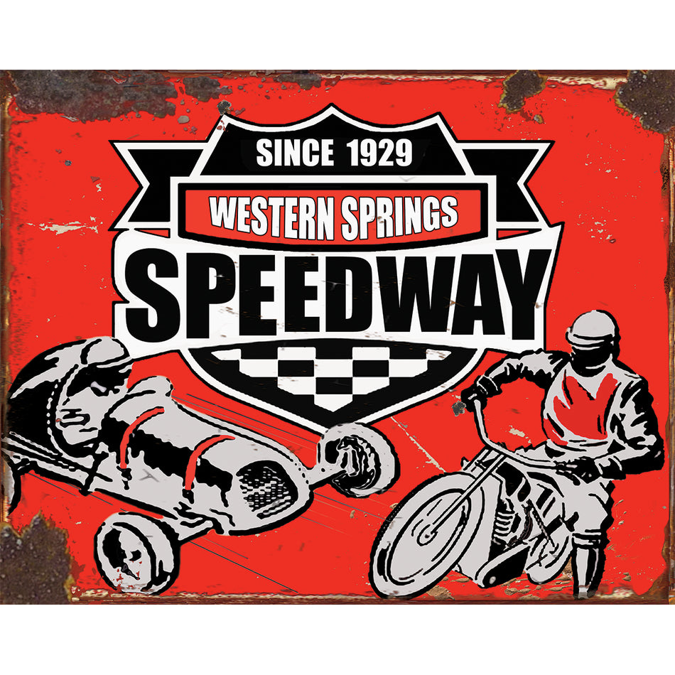 TIN SIGN  Western Springs Speedway