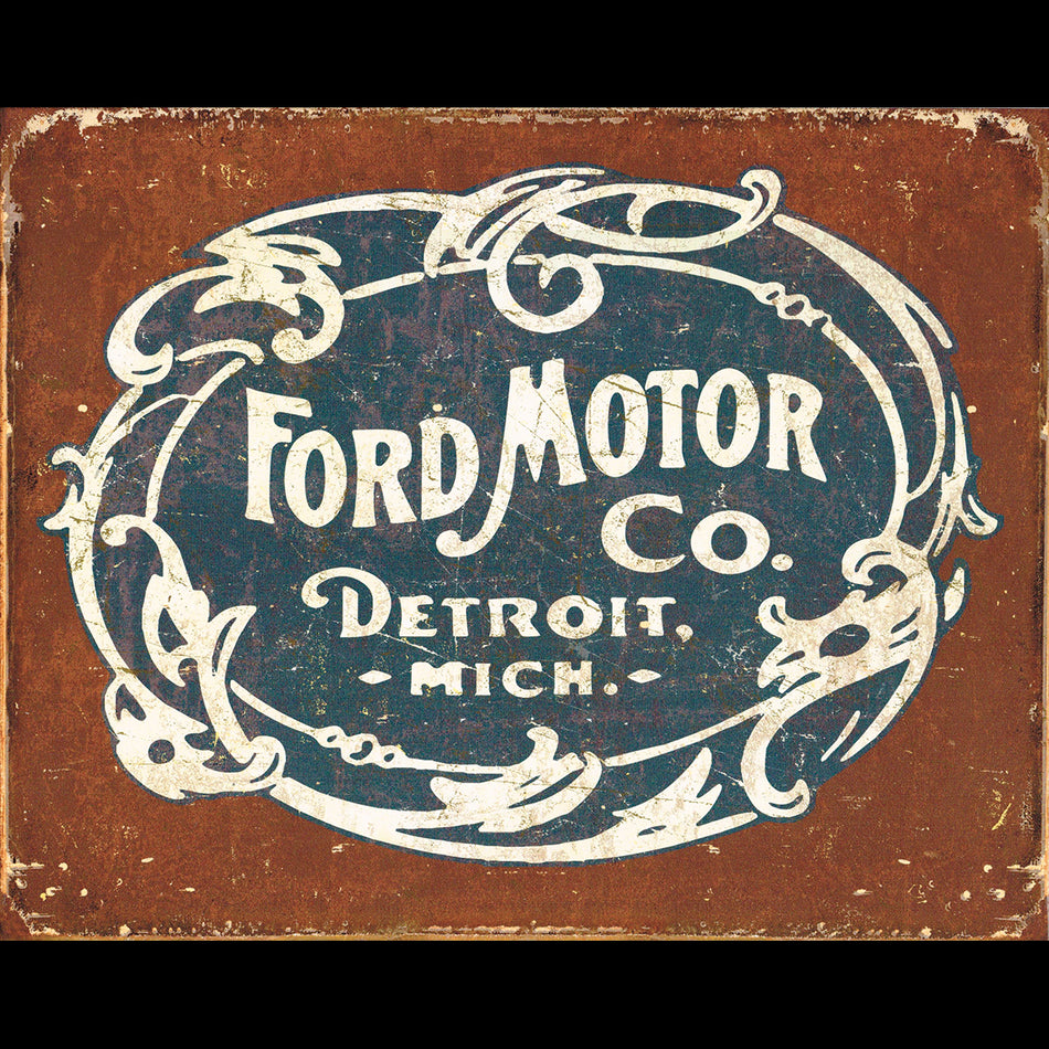 TIN SIGN Ford Motor Co Detroit