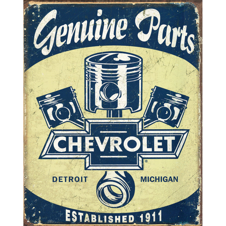 TIN SIGN Chevrolet Genuine Parts