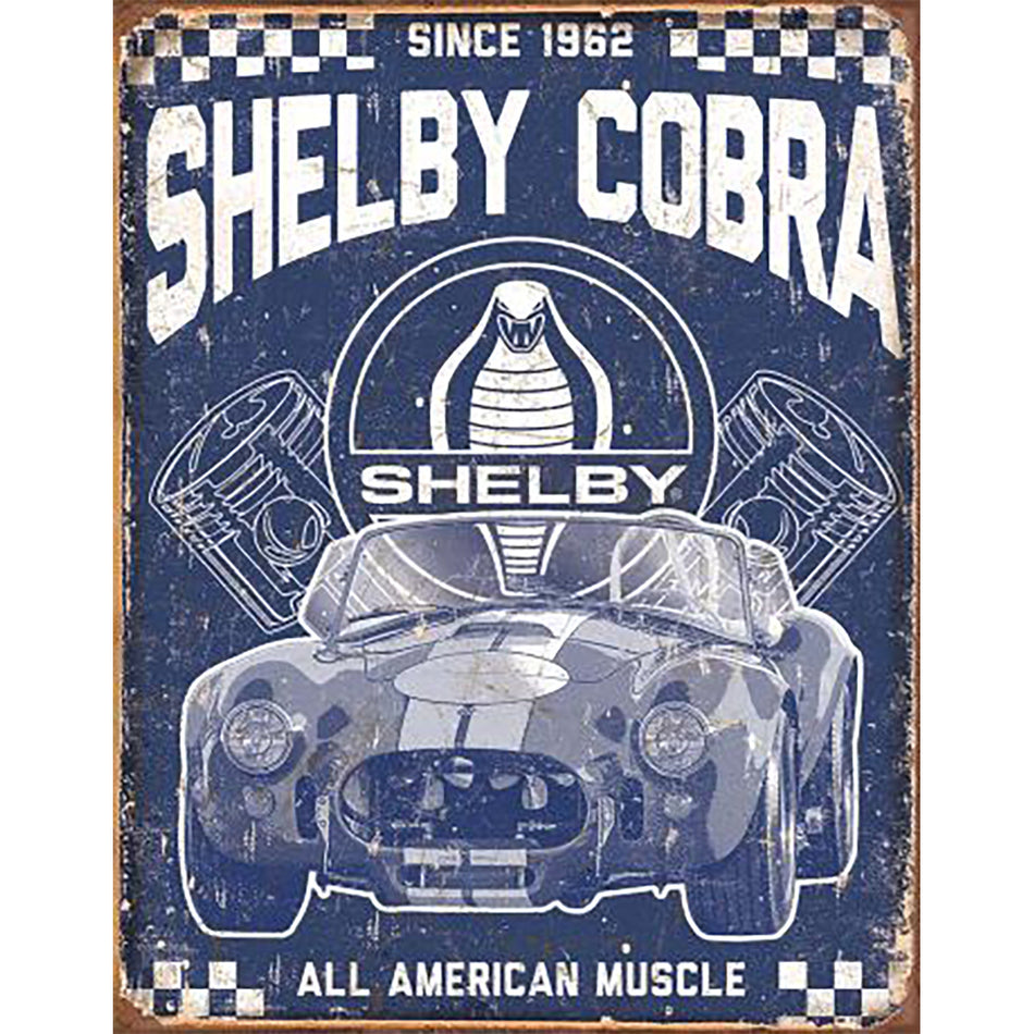 TIN SIGN Shelby Cobra Since 1962