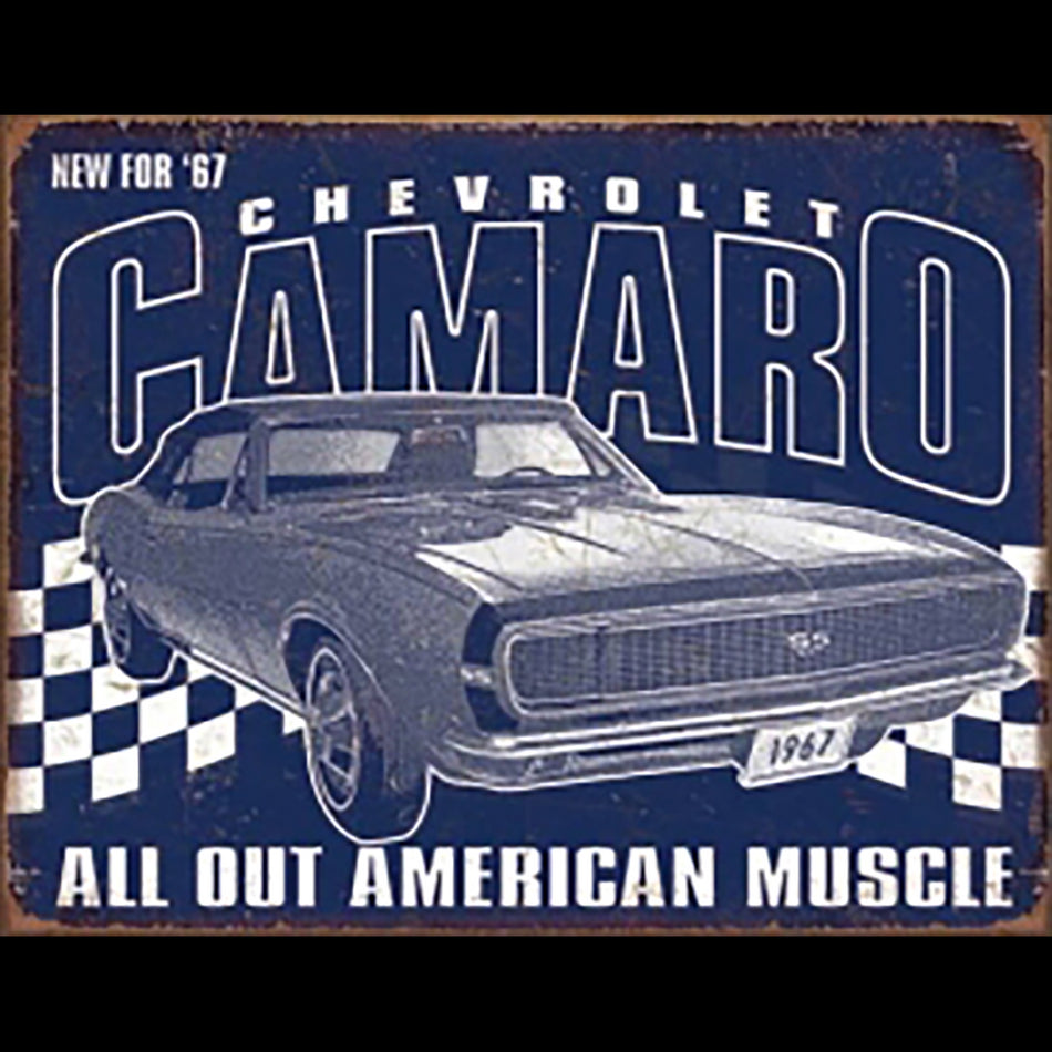 TIN SIGN  Chevrolet Camaro '67