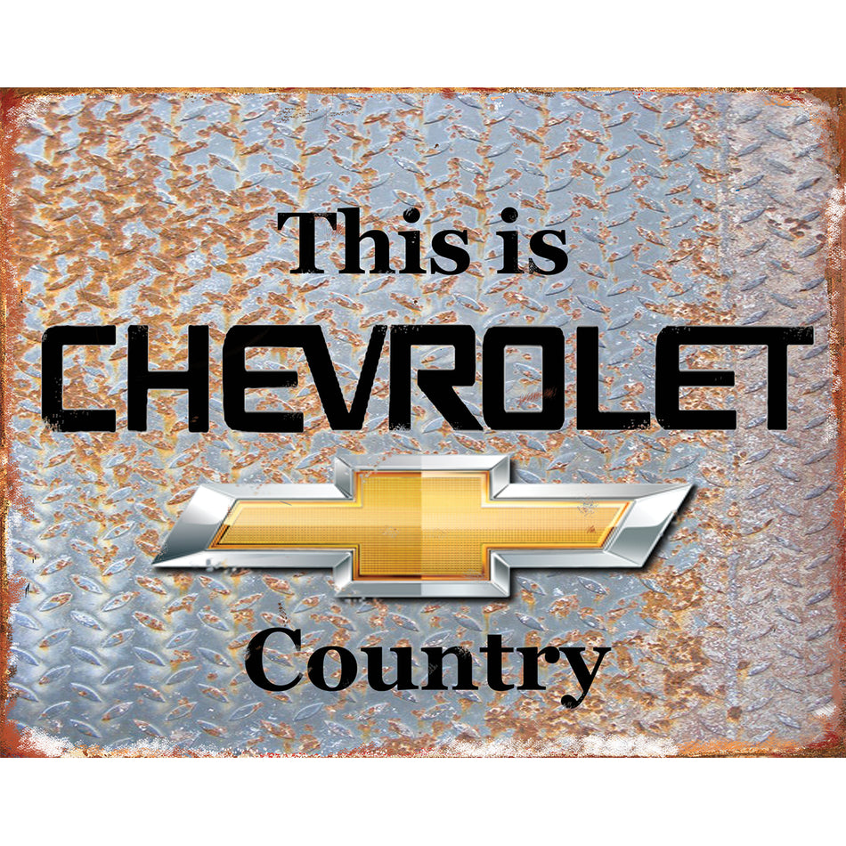 TIN SIGN Chevrolet Country