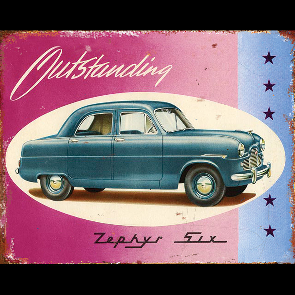 TIN SIGN Ford Zephyr Mk1