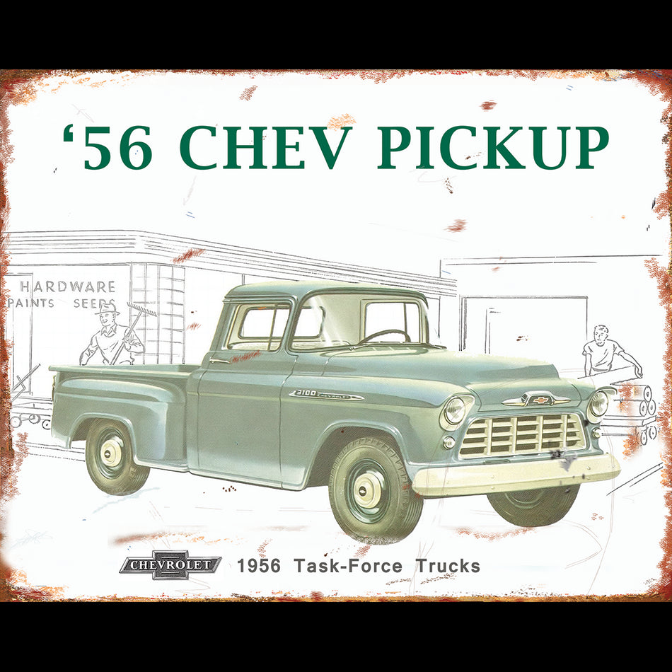 TIN SIGN Chev '56 Pickup