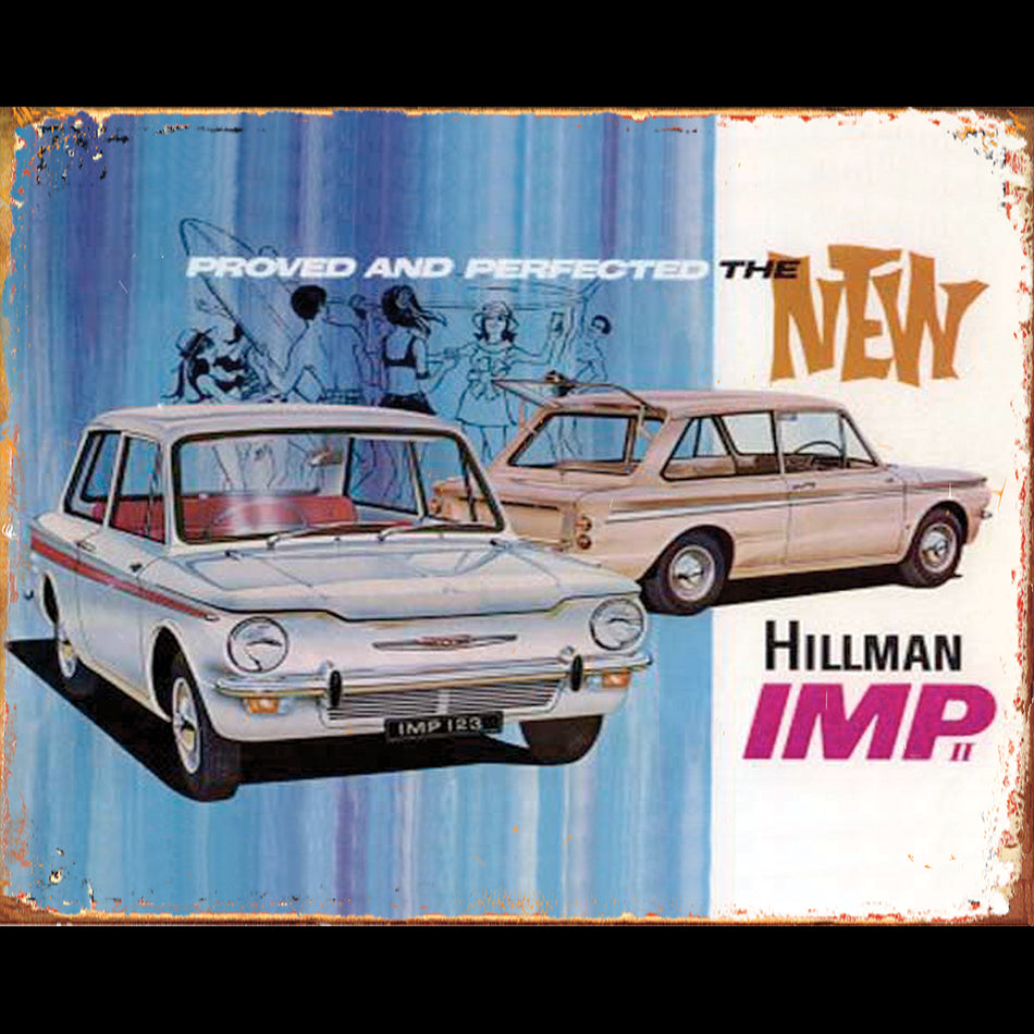 TIN SIGN Hillman Imp