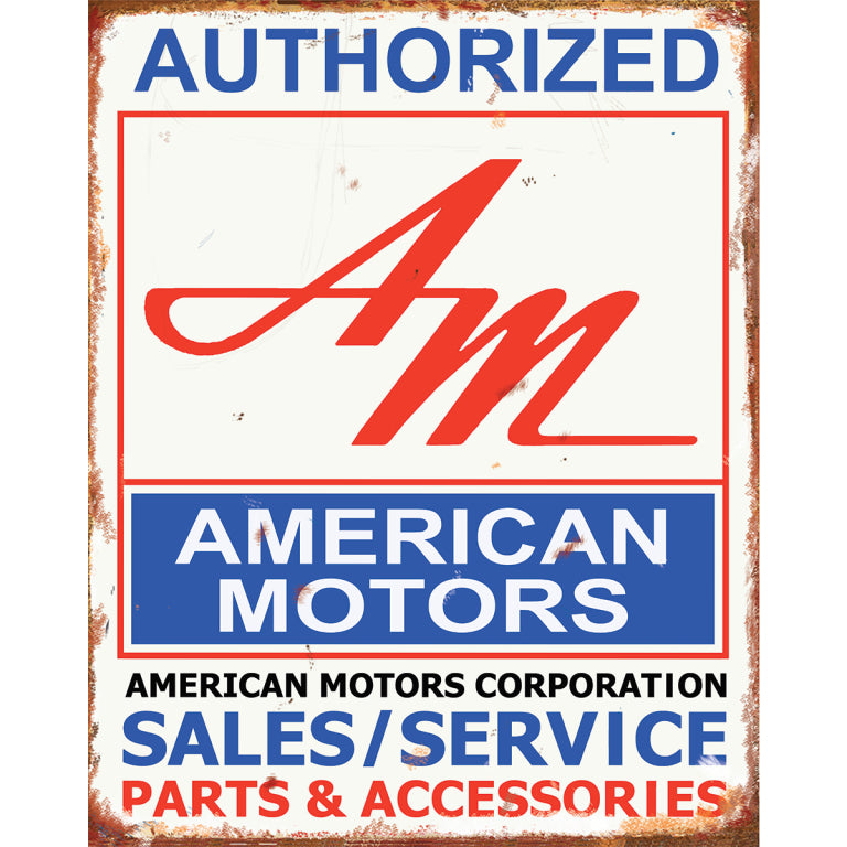 TIN SIGN AMC American Motors