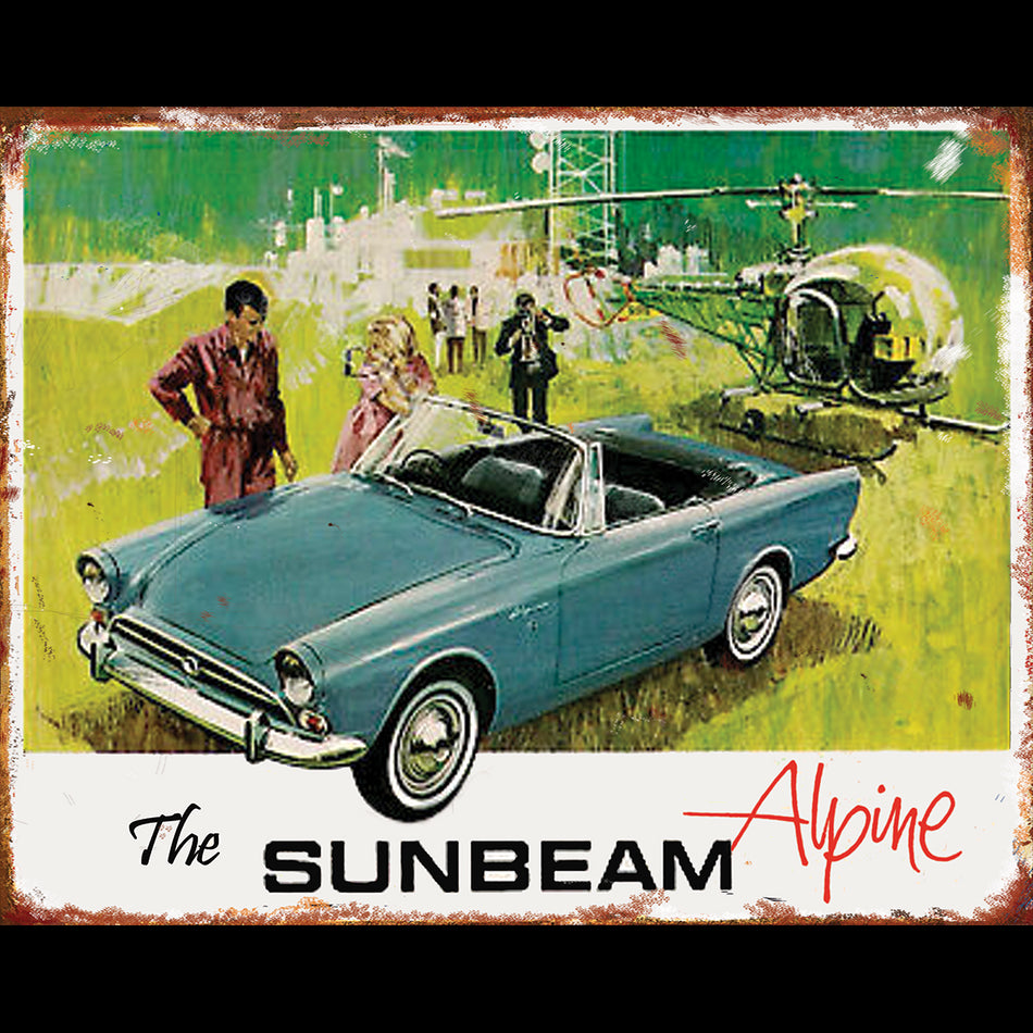 TIN SIGN Sunbeam Alpine