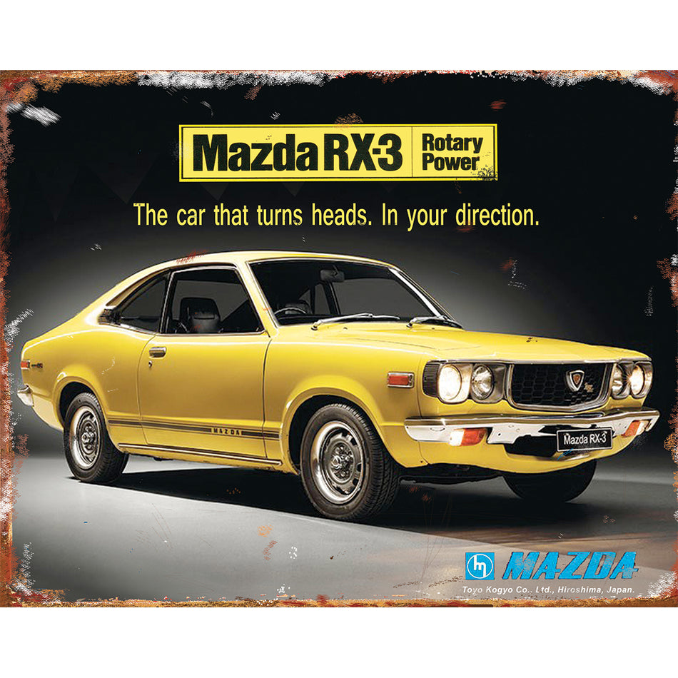 TIN SIGN Mazda RX3