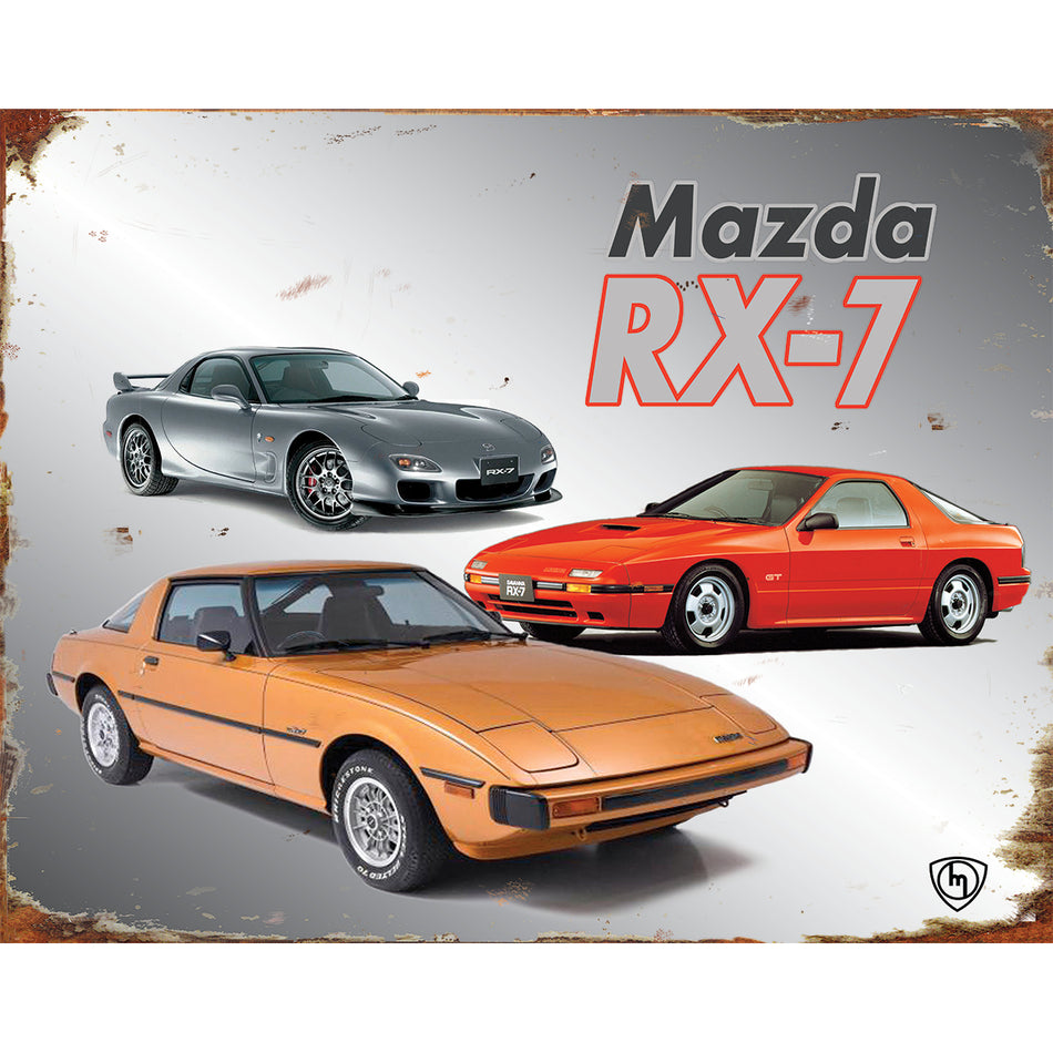 TIN SIGN Mazda RX7