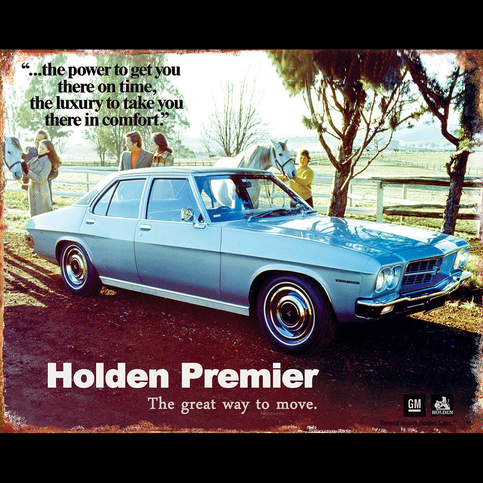 TIN SIGN Holden Premier HQ