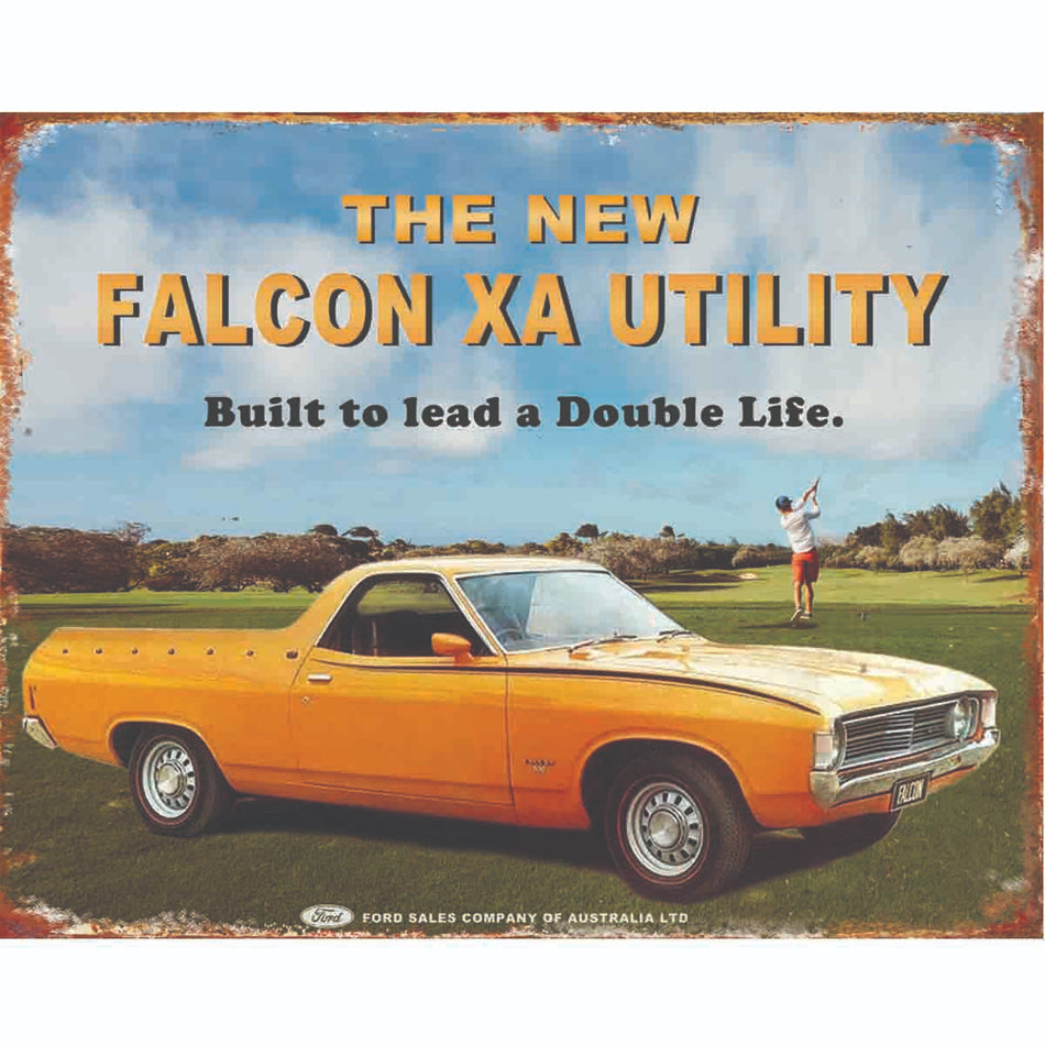 TIN SIGN Ford Falcon XA Utility