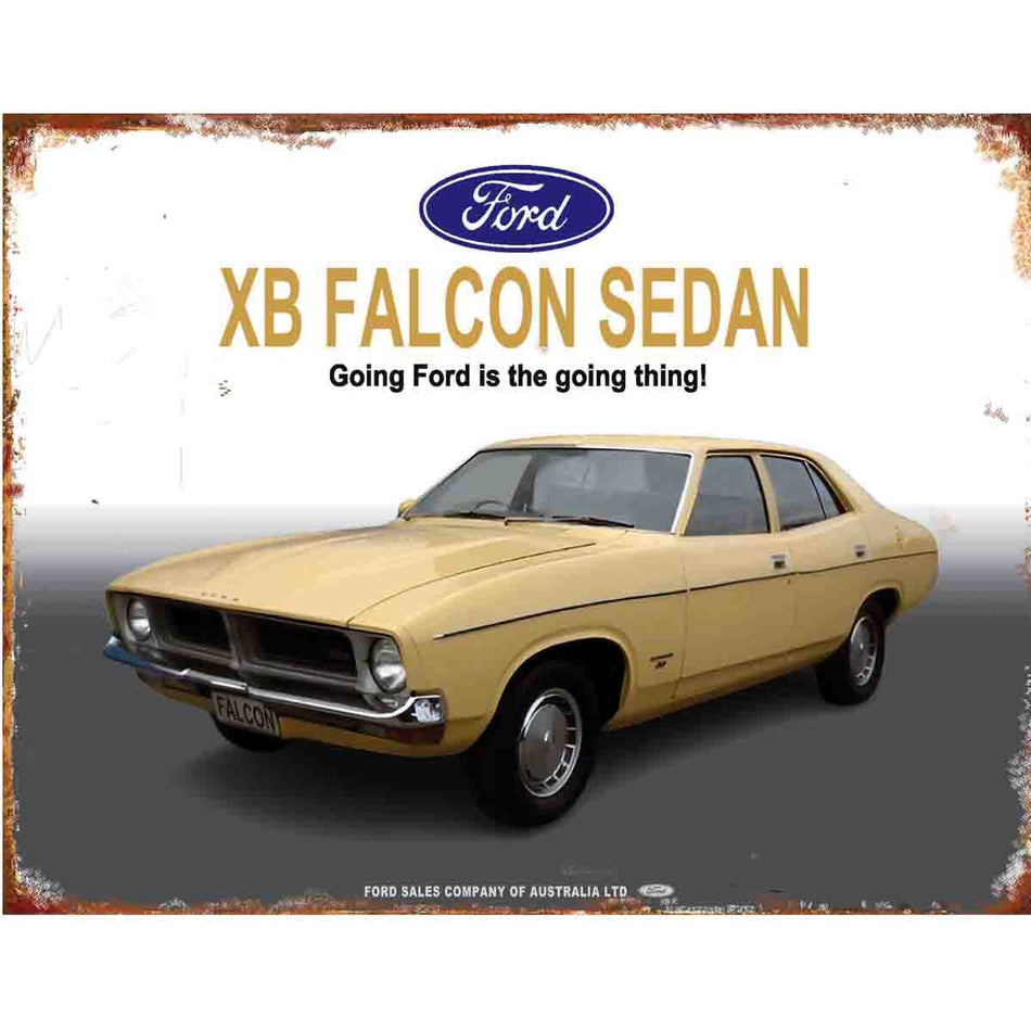 TIN SIGN Ford Falcon XB Sedan