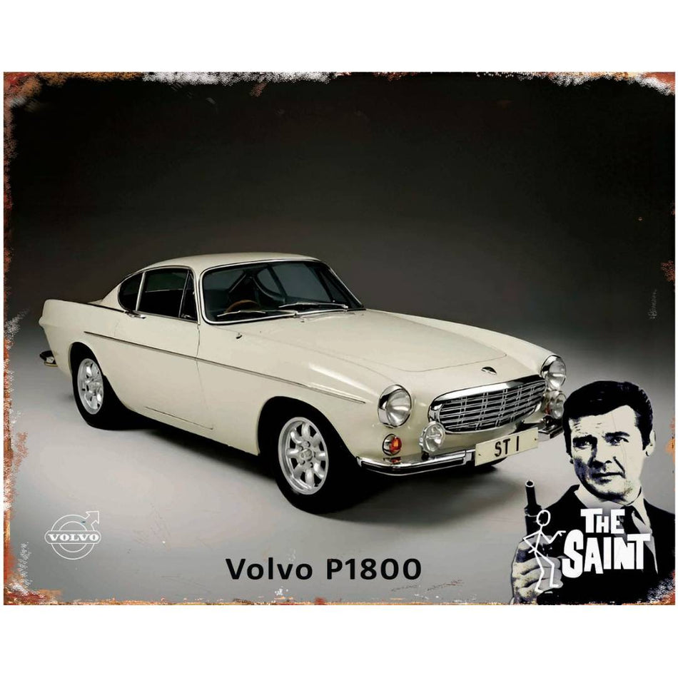TIN SIGN Volvo P1800 The Saint