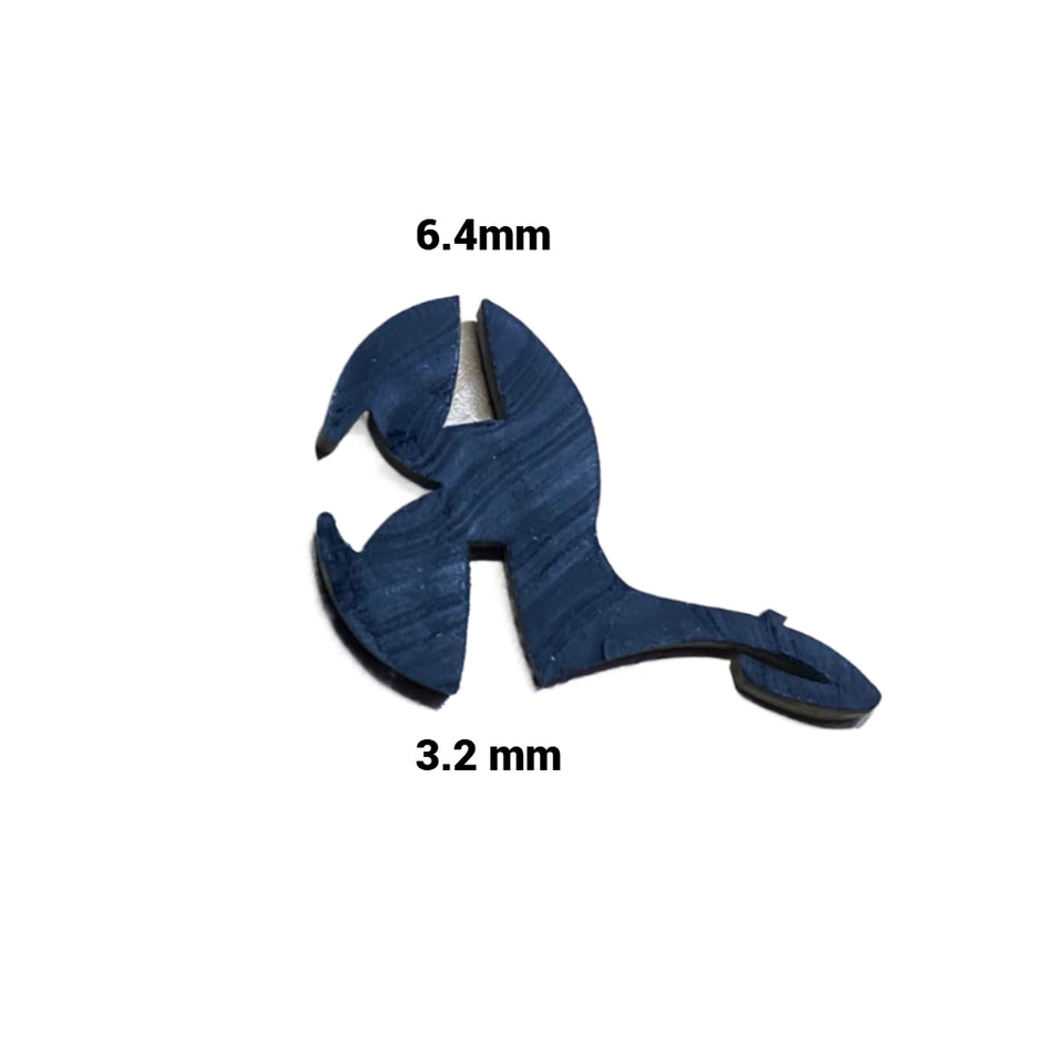 WINDOW RUBBER SEAL Claytonrite with Sill Cover 3.2mm x 6.4mm Car