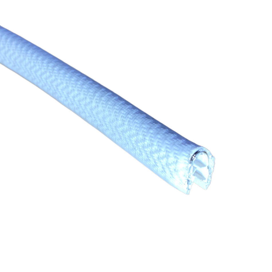 WHITE PVC WINDLACE Push On Pinchweld Large  Patterned