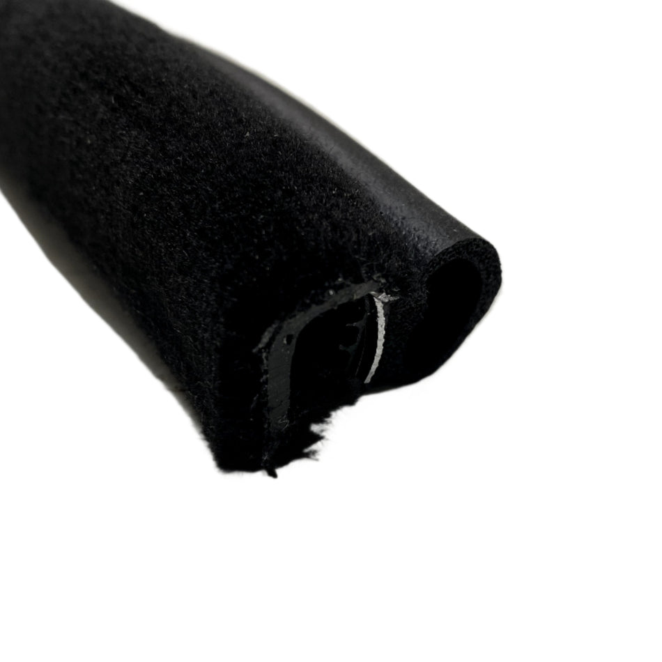 WINDLACE BLACK LARGE RUBBER SIDE Pinchweld Furflex Wool Pile Ste