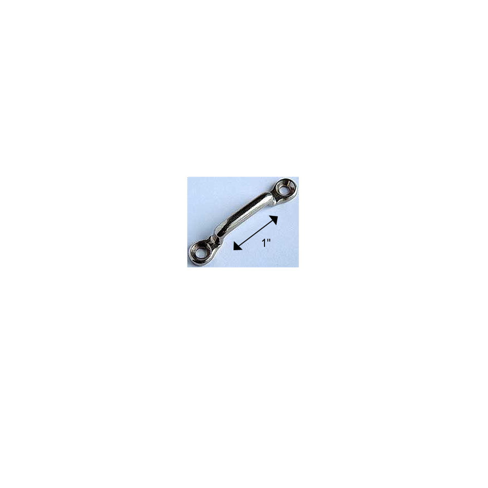FOOTMANS LOOP 1" Nickel Plated 2 5/8" length 7/32' Holes