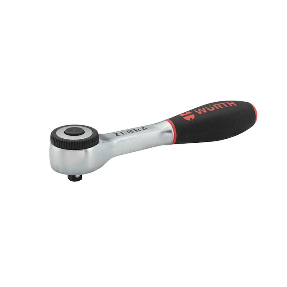 RATCHET 1/4" TWIST HANDLE 135mm Zebra Wurth