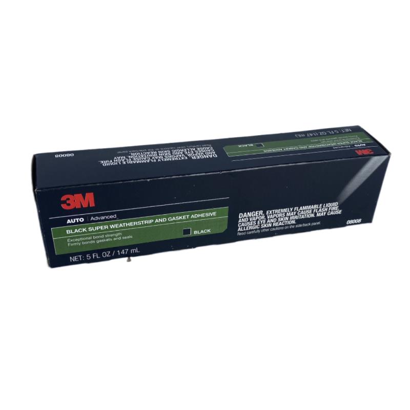 RUBBER ADHESIVE Black Weatherstrip Glue 3M 147ml tube