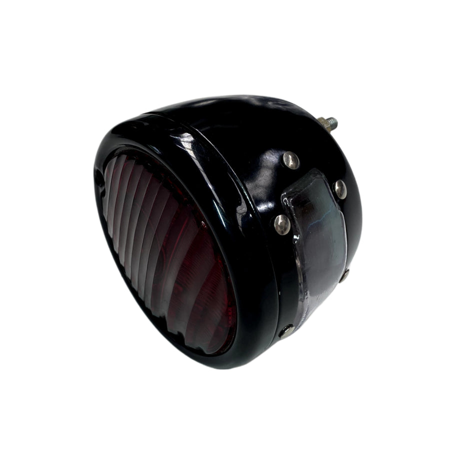 TAIL LIGHT LAMP Black Vintage 'Pork Pie' type