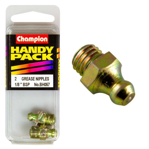 CHAMPION, Grease nipples, BSP Straight, 1/8"
