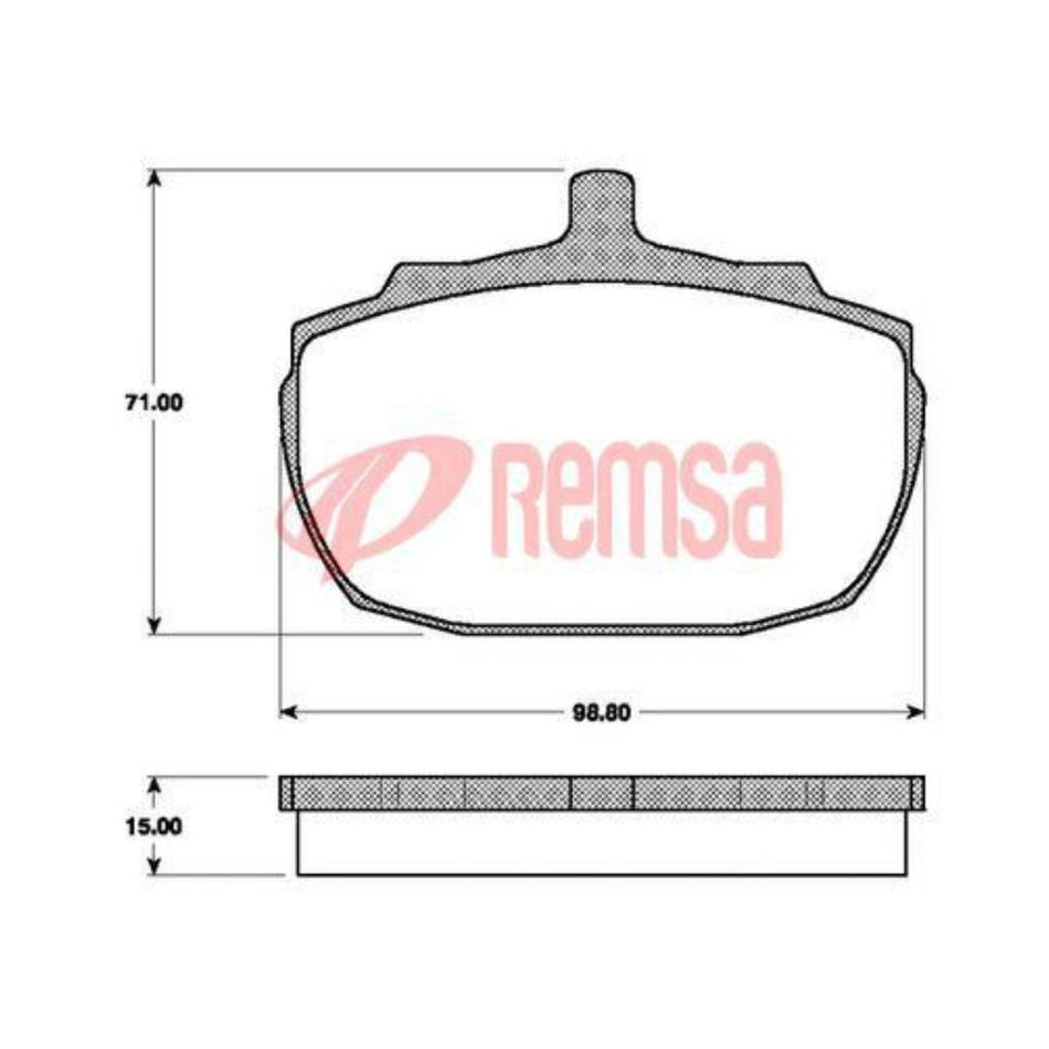 BRAKE DISC PADS Austin Princess 1800 2lt 2.2lt