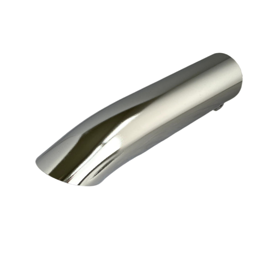 EXHAUST TIP EXTENSION 48mm (1 7/8") curved, chrome