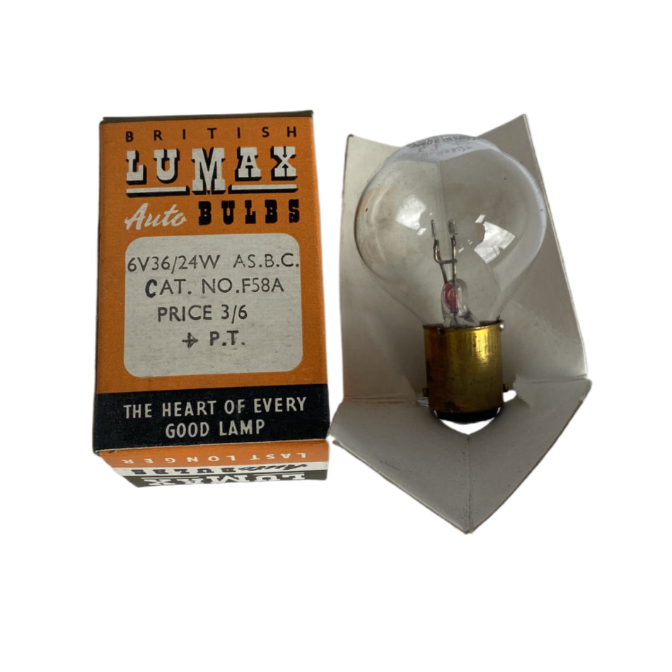 BULB 6V 36/24 watt Lumax NOS