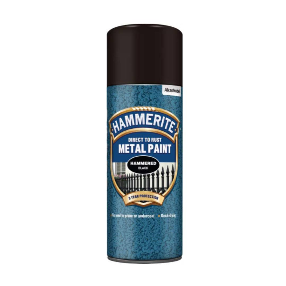 PAINT HAMMERED BLACK Hammerite Aerosol 400ml