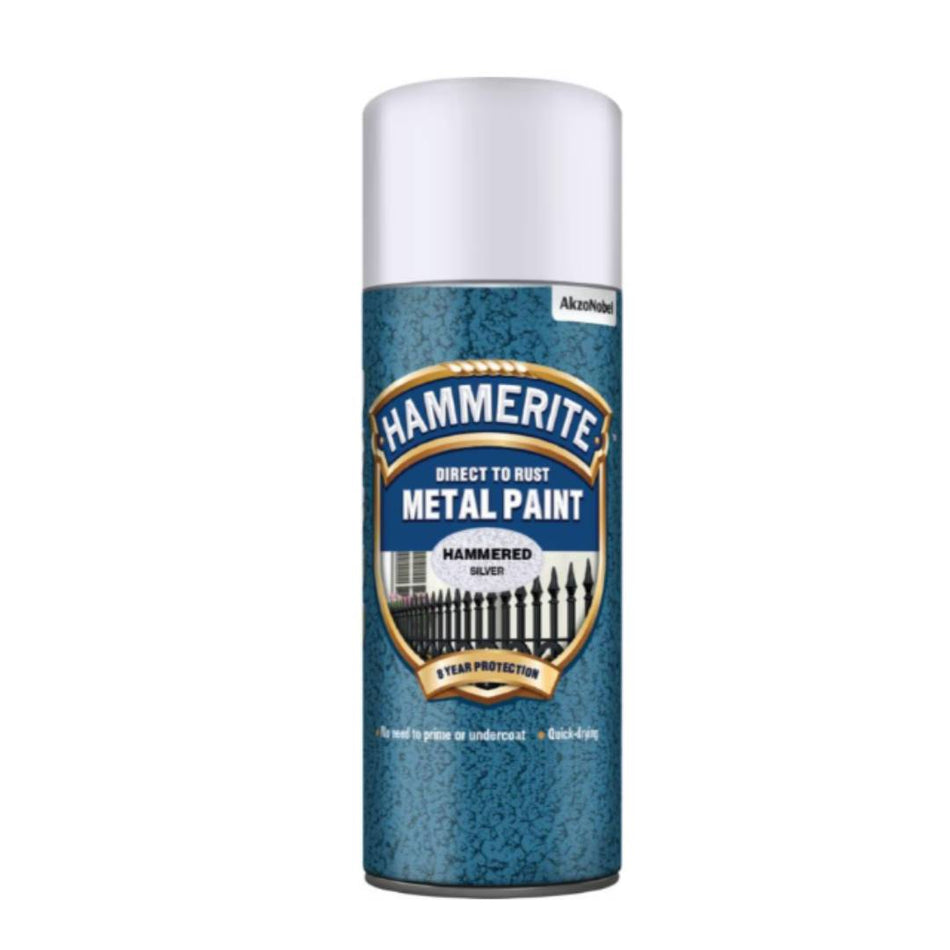 PAINT HAMMERED SILVER Hammerite Aerosol 400ml