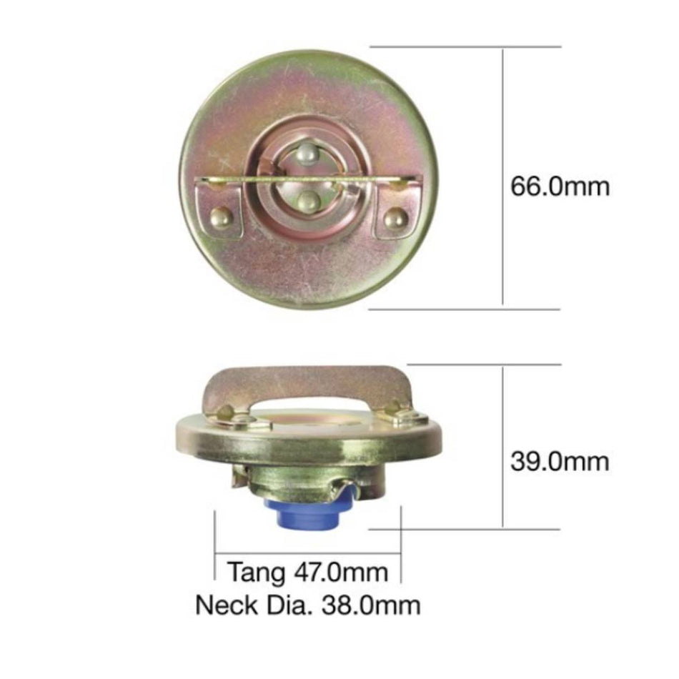 FUEL CAP Non-locking Petrol Cap 66mm