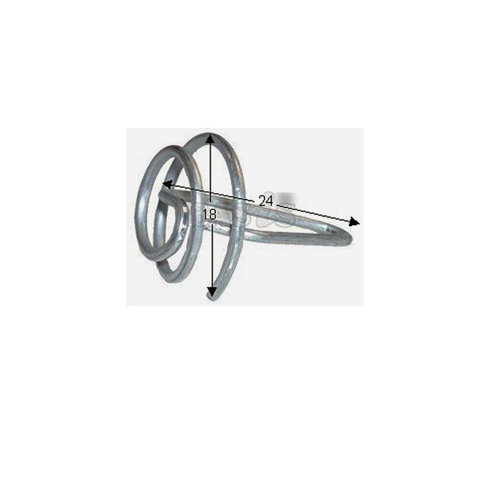 CLIP, Chrome moulding, 7.1mm Riley 1.5, Vauxhall