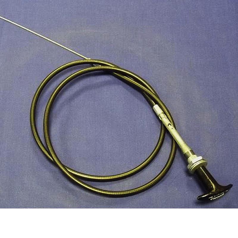 CABLE, Choke, MGB 1976-80, Locking T knob. 1.05m