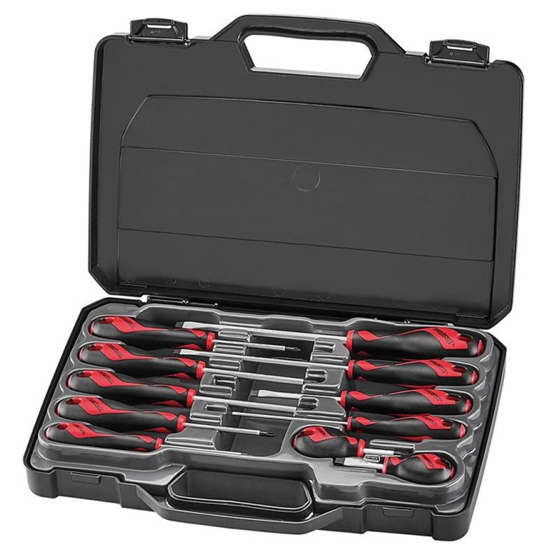 SCREWDRIVER Set Teng 11pc flat/phillips/ pozii
